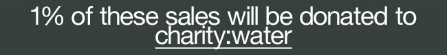 1percent of Enterprise and Exel sales go to charity:water!
