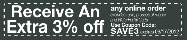 Save an additional 3percent on your order
