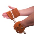 Gloves -- Rope Work - Pair - Palm Guard - Fingerless - Leather