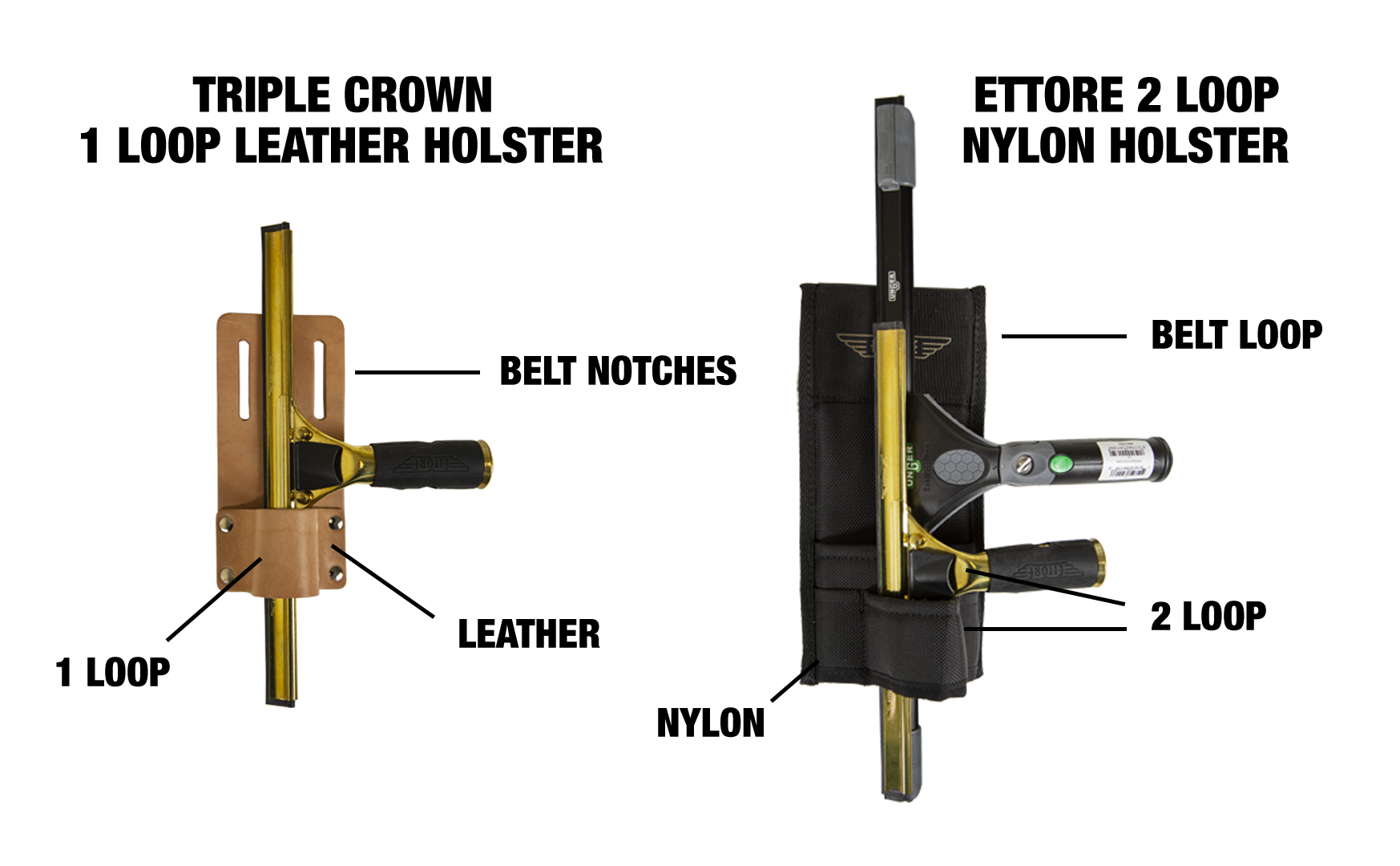 window Cleaner Holsters